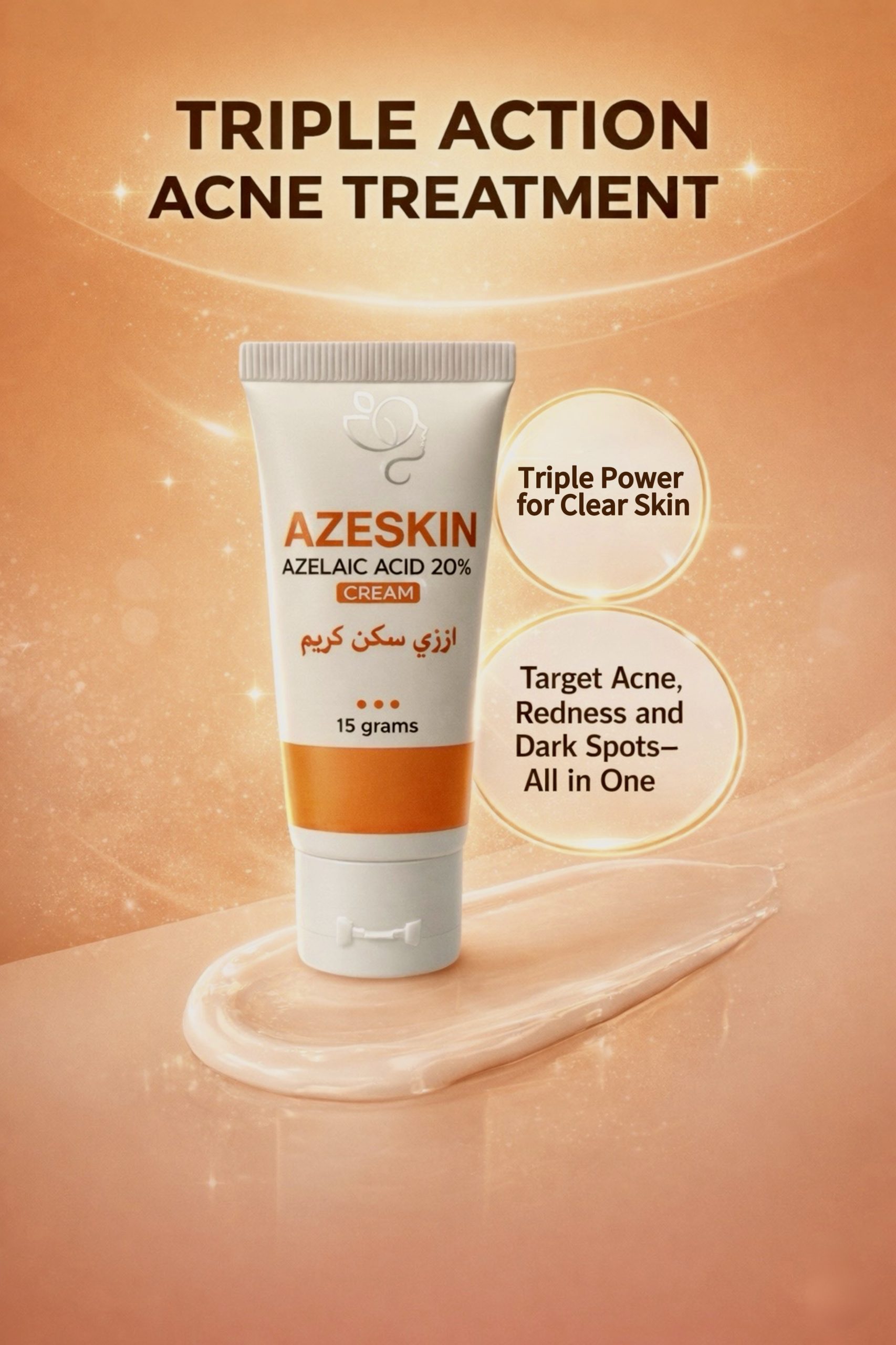 Azeskin Cream (AZELAIC ACID 20%) - Image 2